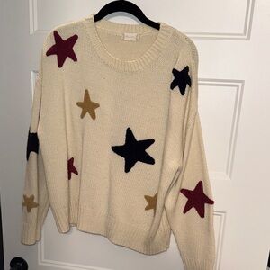 Altar'd State Multicolor Star Sweater